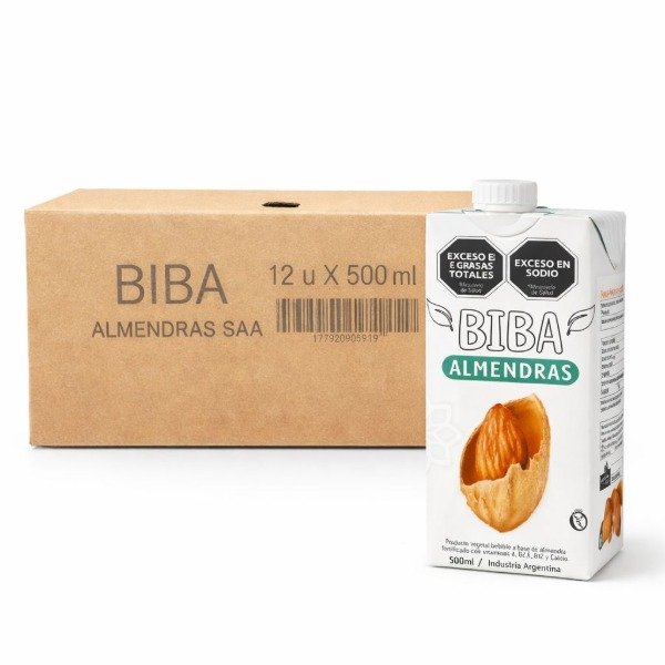 Producto - Caja Bebida Vegetal Almendra 500 Ml x 12 U.