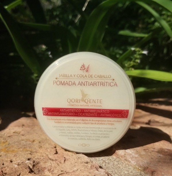 Producto - Pomada Natural de Jarilla y Cola de Caballo 40 gr - Qori Q'ente