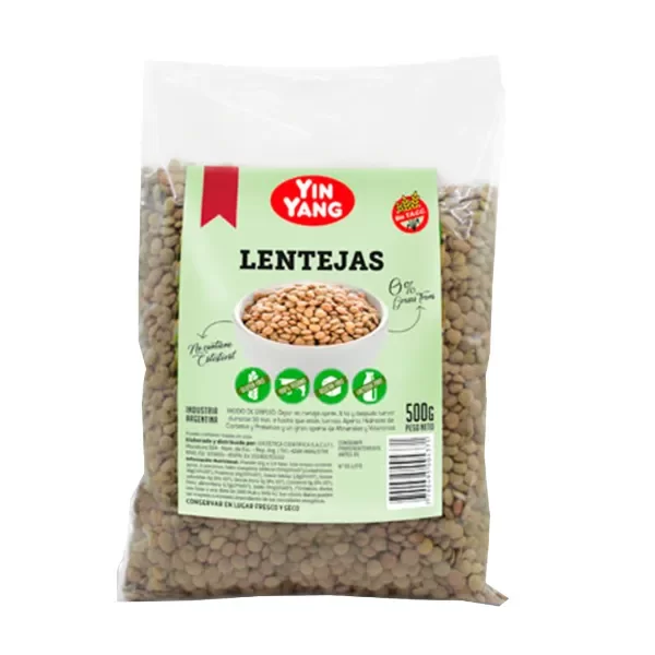 Producto - Lentejas SIN GLUTEN Yin Yang 500gr