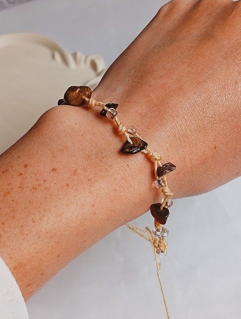 Producto - Pulsera de hilo ajustable ojo de tigre