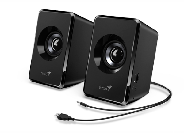 Producto - Parlantes 2.0 portables -3w -mp3/pc -3.5mm + usb (powered) -black -Genius SP-U12