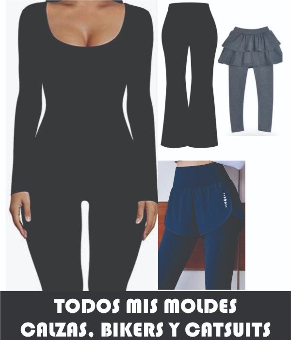 Producto - TODOS MIS MOLDES DE CALZAS BIKER Y CATSUIT