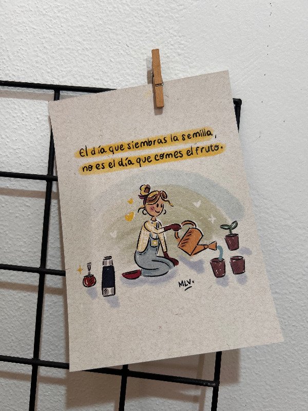 Producto - Postal ilustrada - El día que siembras...