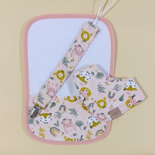 Producto - Set Olivia, tono salmón.