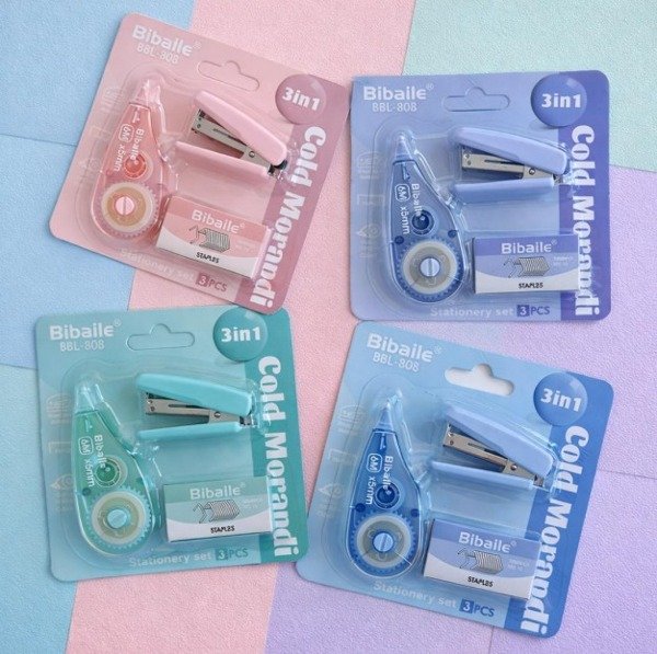 Producto - SET 3PCS CORRECTOR ABROCHADOR GANCHITOS 26341