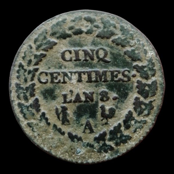 Producto - 5 Centimes de Paris LAN A - 1799-1800