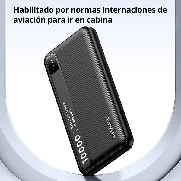 Producto - POWER BANK - 10KCD26201 - 10000 MAH A+C DUAL "USAMS" - 2