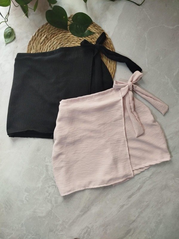 Producto - Short pollera cherry