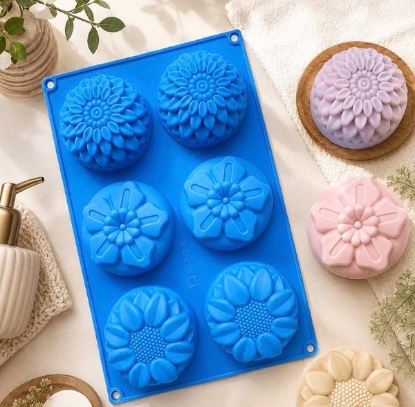 Producto - MOLDE SILICONA x6 Mix FLORES - 0