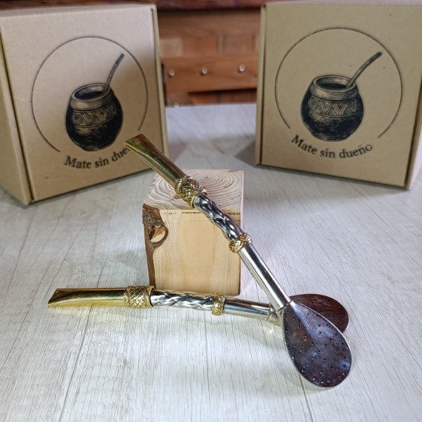 Producto - Bombillon de alpaca y bronce