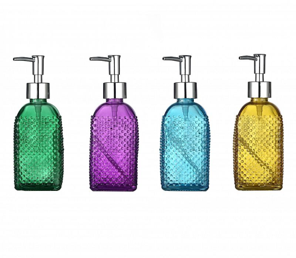 Producto - DISPENSER JABON VIDRIO 500Ml, Colores 23025