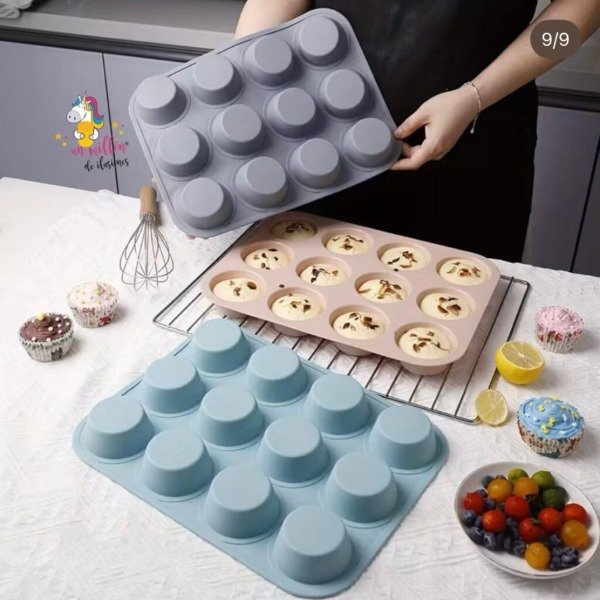 Producto - Molde de Silicona para Cupcakes 35x23x3 EB