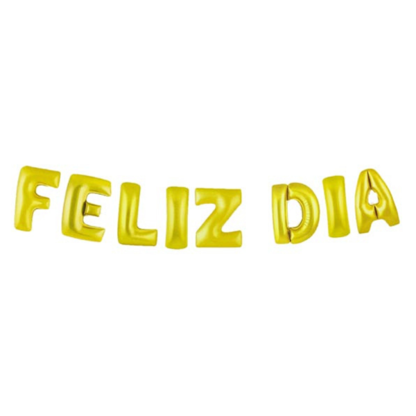 Producto - Globo Feliz dia dorado