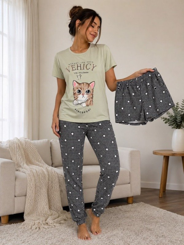 Producto - 3 piezas cat negro