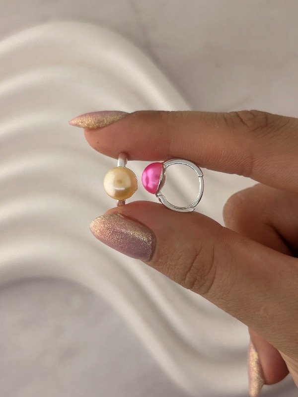 Producto - ARGOLLAS MEDIA PERLA COLOR 1600