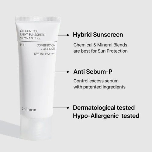 Producto - celimax Oil Control Light Sunscreen 40ml - 2