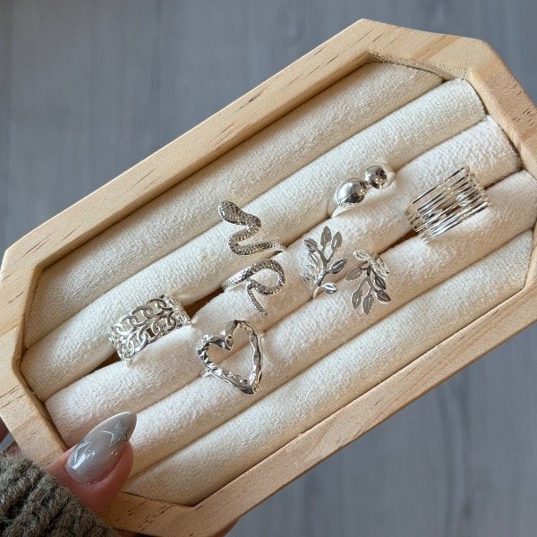 Producto - Anillos regulables de acero blanco - 0