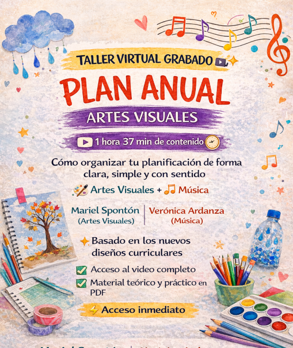 Producto - Taller virtual grabado Plan Anual Artes Visuales