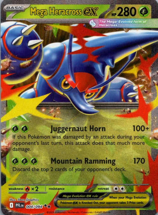 Producto - Mega Heracross ex - 004/094 - ME02: Phantasmal Flames (PFL)