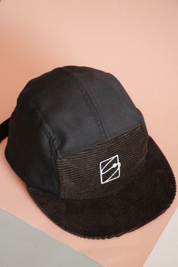 Producto - Gorra gabardina y corderoy negra