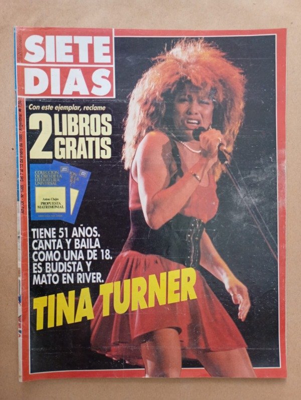 Producto - Siete Días #1065 - Tina Turner en River - Enero 1988