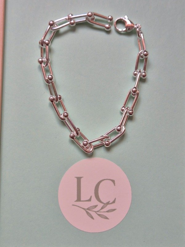 Producto - Pulsera eslabones grilletes 16cm