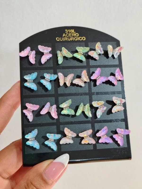 Producto - Aritos Maripositas AQ por par