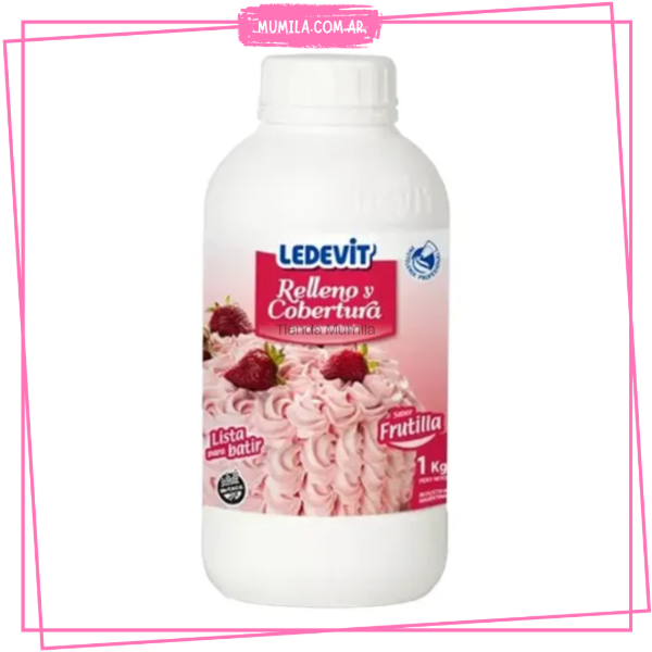 Producto - Crema Ledevit Frutilla 1Lt