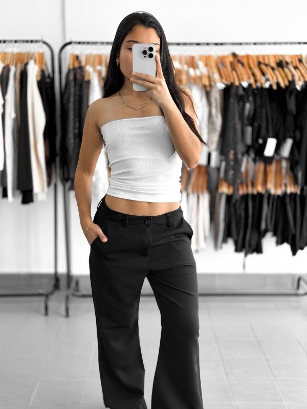 Producto - Pantalon sastrero Luna oxford negro - 6