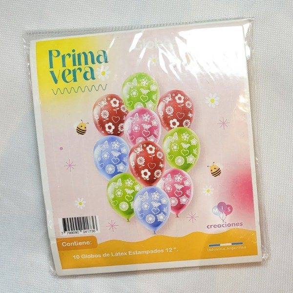 Producto - Globos estampados primavera x10 unidades 12"