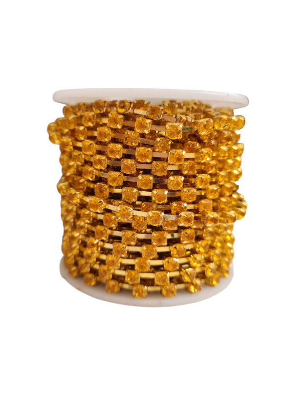 Producto - 2. TIRA DE STRASS DORADO