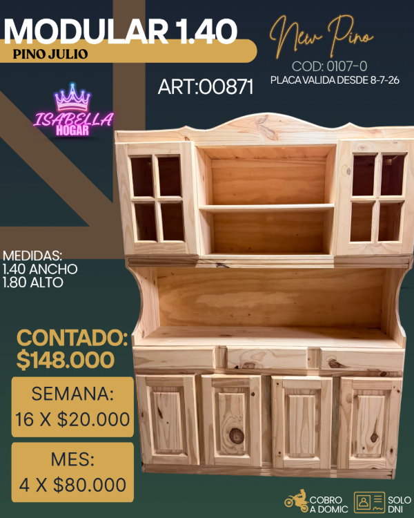 Producto - MODULAR PINO 1.40 NEW