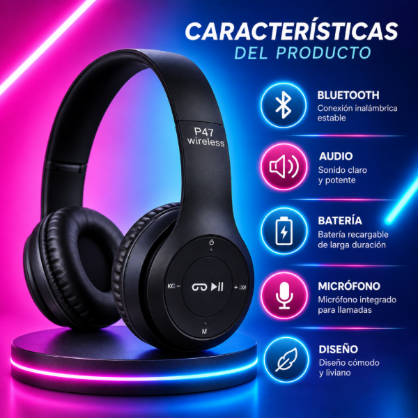 Producto - Auriculares Inalámbricos P47 x10 - 1