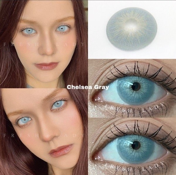 Producto - LENTES DE CONTACTO CHELSEA GRAY FRESH LADY (No incluye porta lentes)