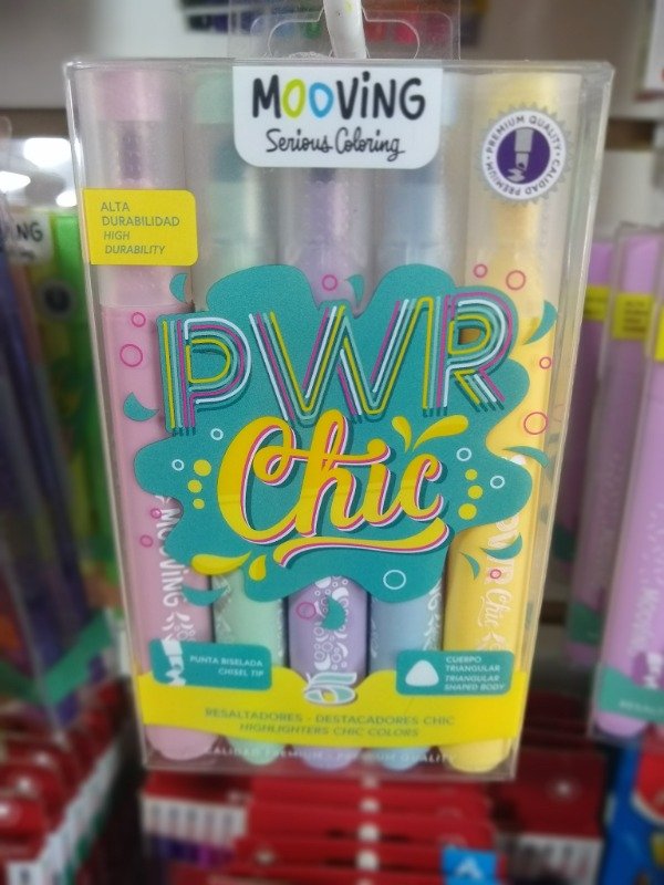 Producto - Resaltadores Mooving Power Chic