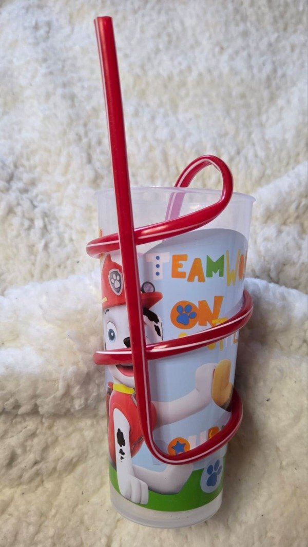 Producto - Vaso con sorbete Paw Patrol