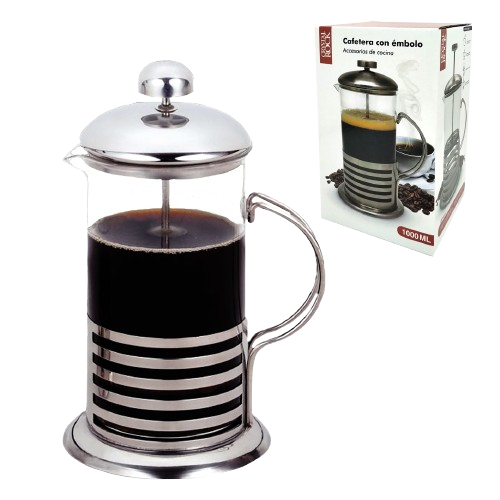 Producto - CAFETERA EMBOLO ACERO 1000ML 57911331