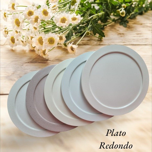 Producto - Plato Redondo Gardenia