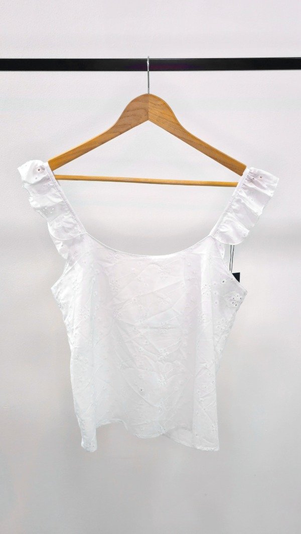 Producto - blusa volados blanca