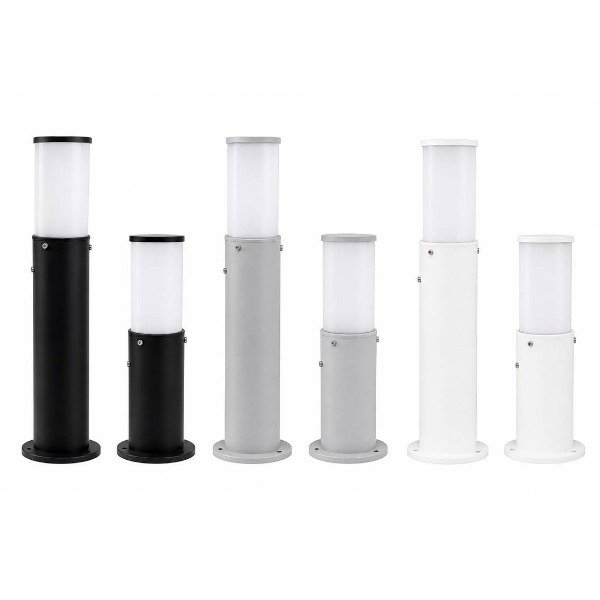 Producto - Farola De Piso 30cm Para Exterior Negro/Gris/Blanco