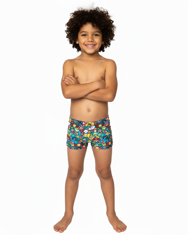 Producto - SUNGA LYCRA MULTI- MARIO BROSS  ANTICLORO FILTRO UV