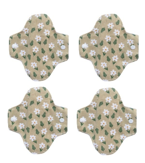 Producto - Pack de cuatro protectores vedetina - Flores verdes