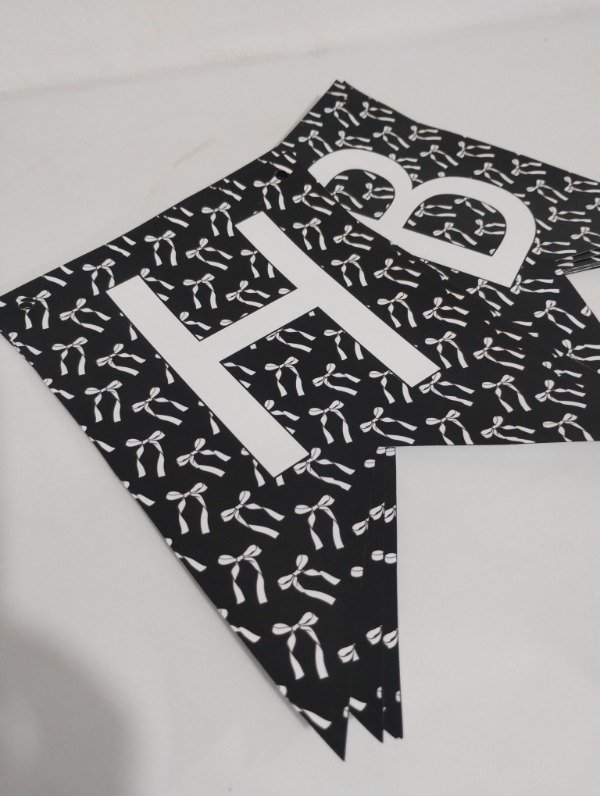 Producto - Banderín moño coquette x letra