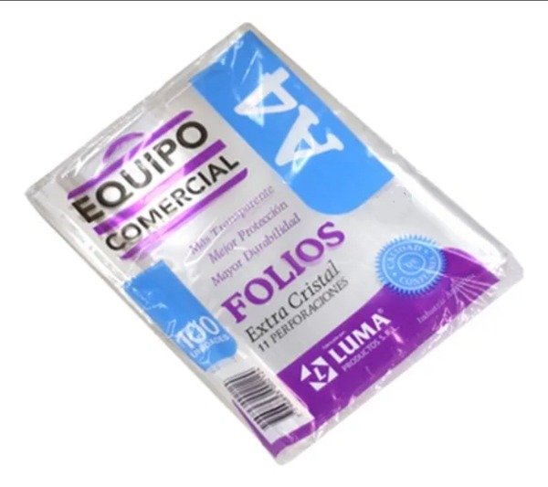 Producto - Folio A4 x unidad Luma