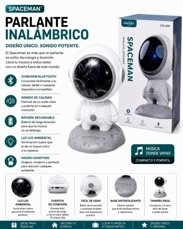 Producto - Mini parlante astronauta