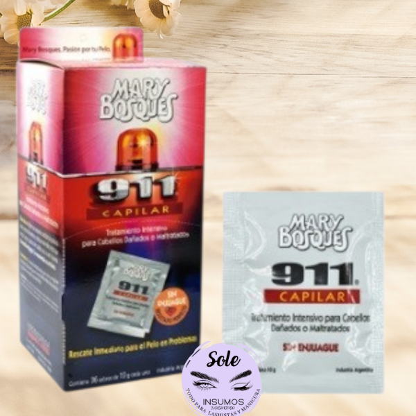 Producto - TRATAMIENTO CAPILAR MARY BOSQUES "911 " (sachet)