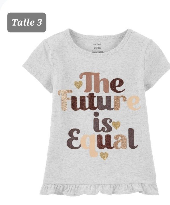 Remera manga corta carters talle 3 future