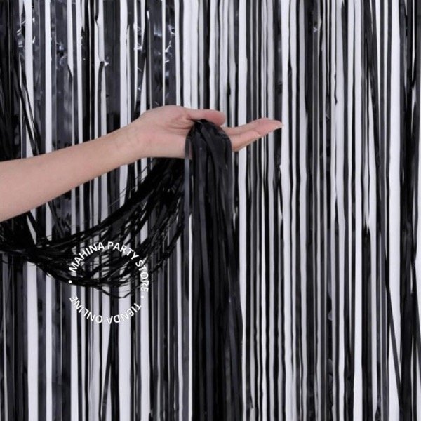 Producto - Cortinas negras metalizadas