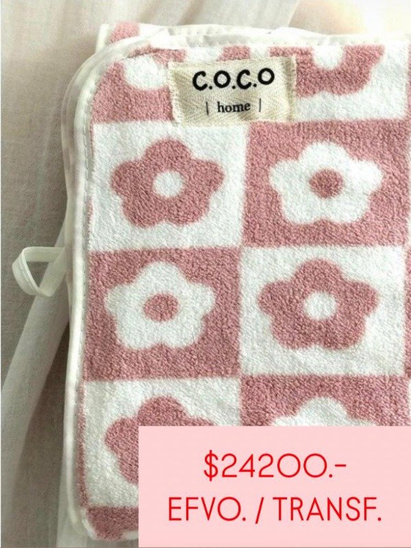 Producto - TOALLON FLOWER ROSA