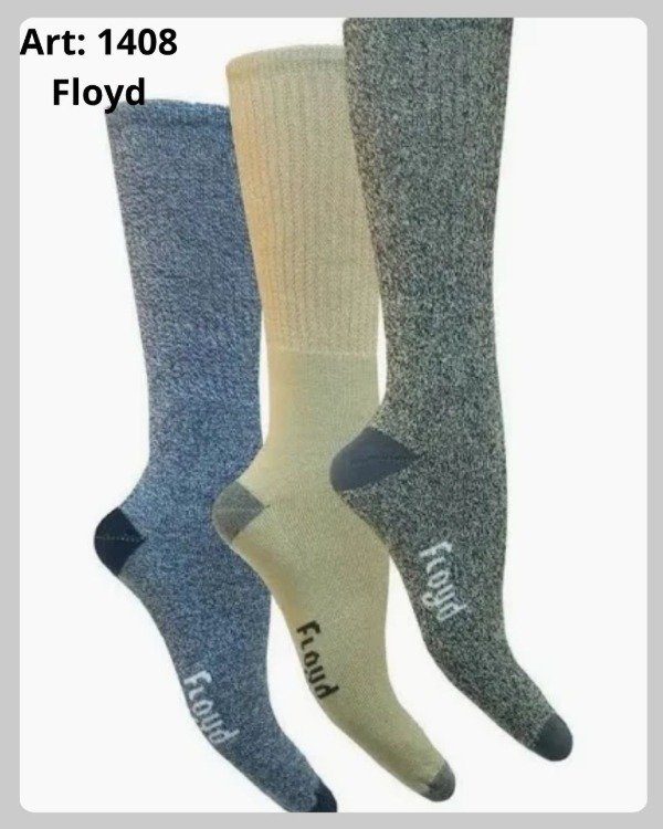 Producto - Floyd 1408.- Media Men algodón toalla puño Ligth colores surtidos y Mouline
